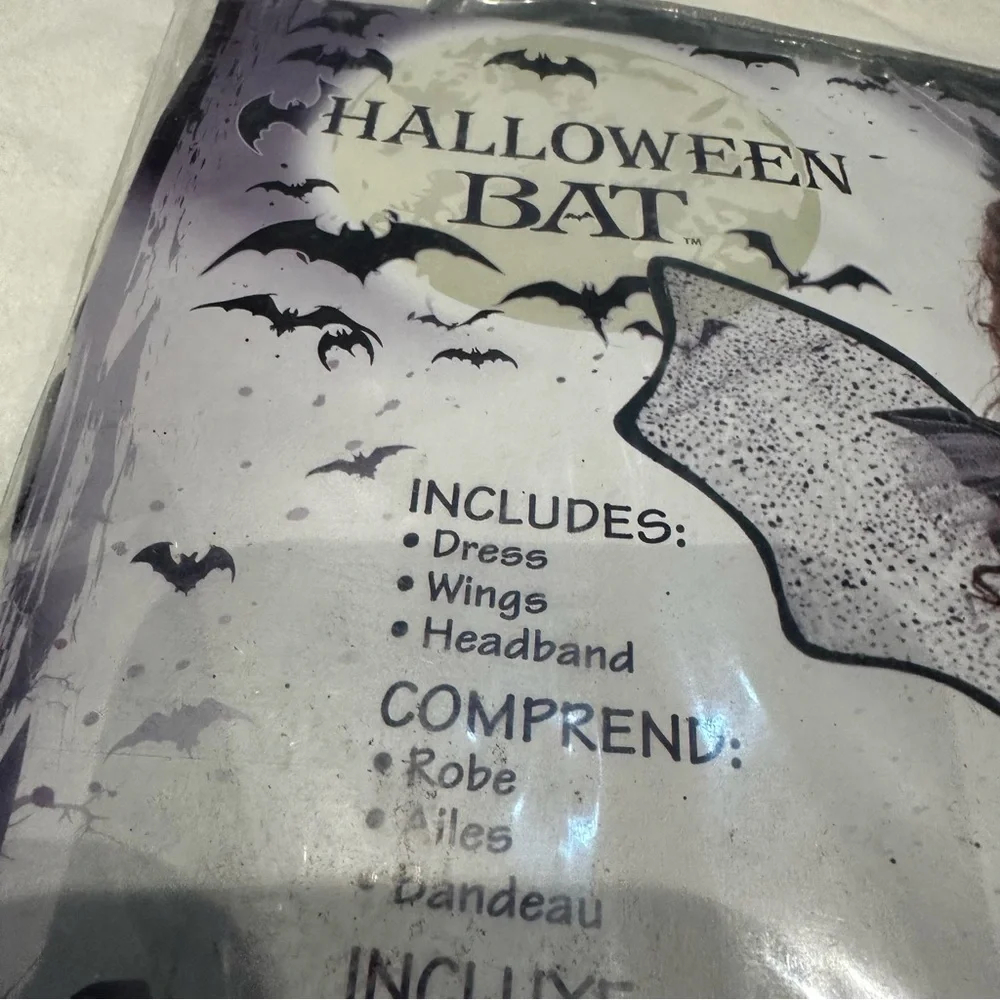Rubies Halloween Bat Girl's Costume Size Small 5-7 years NWOT